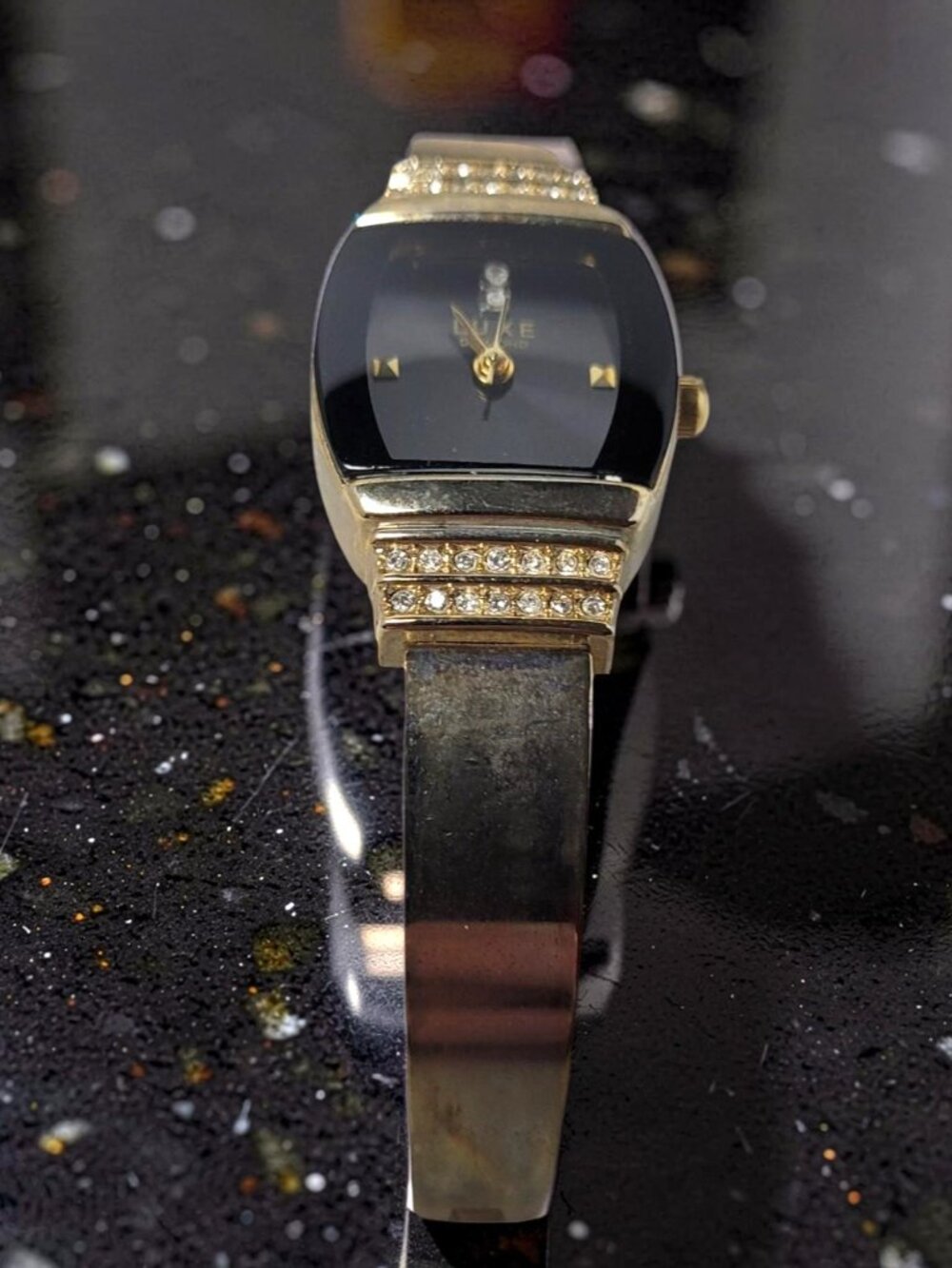 Vintage Luxe Diamond ZRT5001 Gold Tone Quartz Watch - Picture 8 of 13